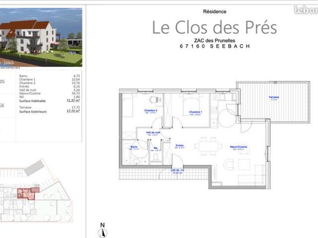 Appartement vente à Haguenau-Wissembourg, Seebach
