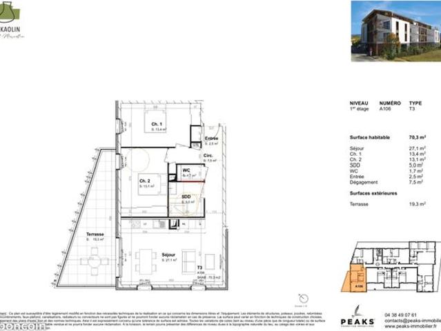Appartement vente à Grenoble, Saint-marcellin