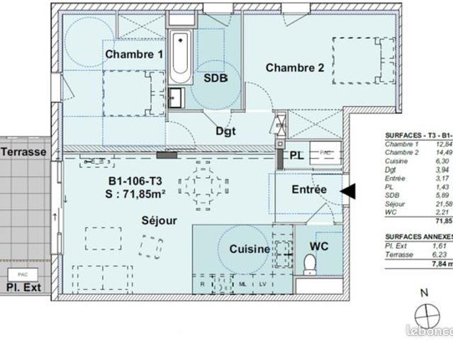 Appartement vente à Vienne, Moidieu-détourbe