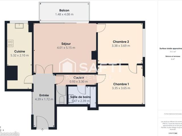 Appartement vente à Nanterre, Garches