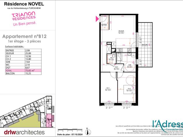 Appartement vente à Colmar-Ribeauvillé, Turckheim