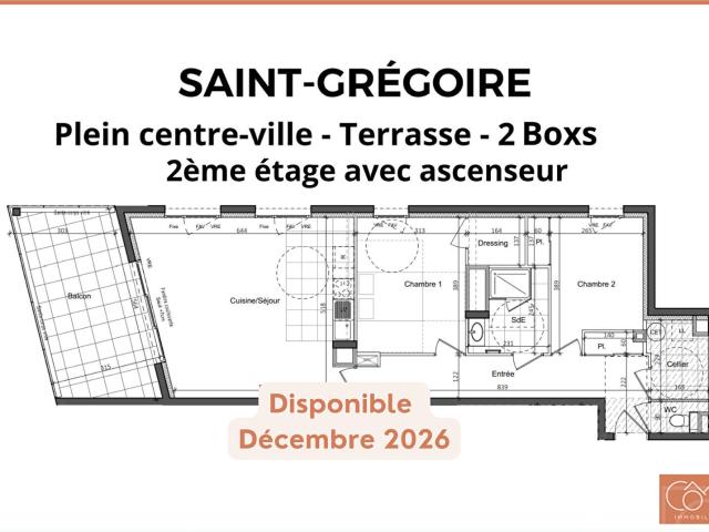 Appartement vente à Cité des Jardins, Saint-Grégoire