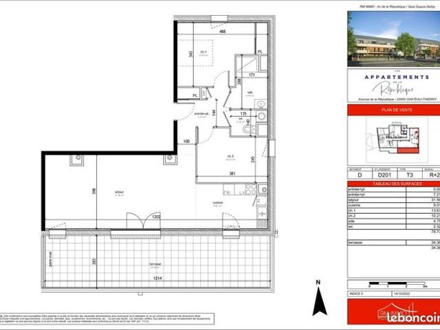 Appartement vente à Château-Thierry, Aisne