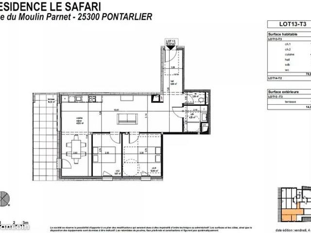 Appartement vente à Pontarlier