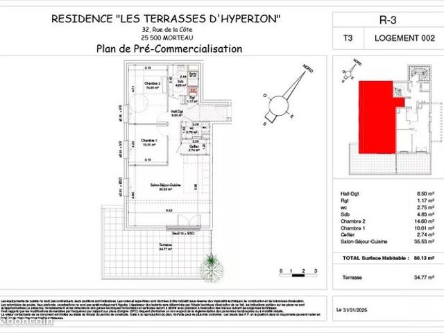 Appartement vente à Pontarlier, Morteau
