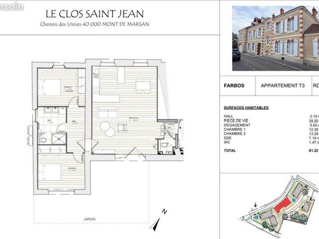 Appartement vente à Mont-de-Marsan, Mont-de-marsan