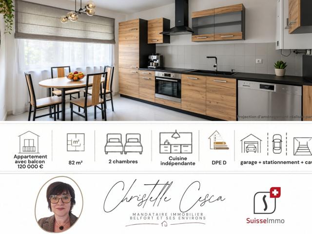Appartement vente à Le Pâquis, Valdoie