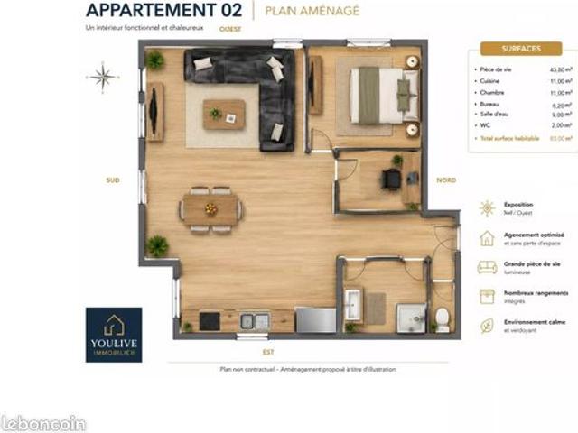 Appartement vente à Angers, Mûrs-erigné