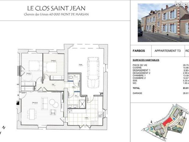 Appartement vente à Mont-de-Marsan, Mont-de-marsan