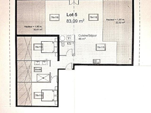 Appartement vente à Bayonne, Guiche