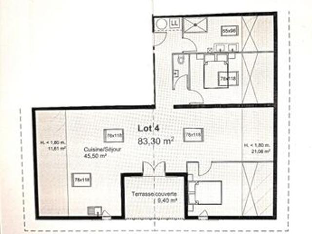 Appartement vente à Bayonne, Guiche