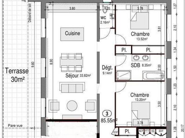 Appartement vente à Reims, Cormontreuil