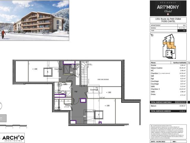 Appartement vente à Le Roitet, Châtel