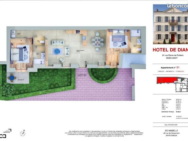 Appartement vente à Dreux, Anet