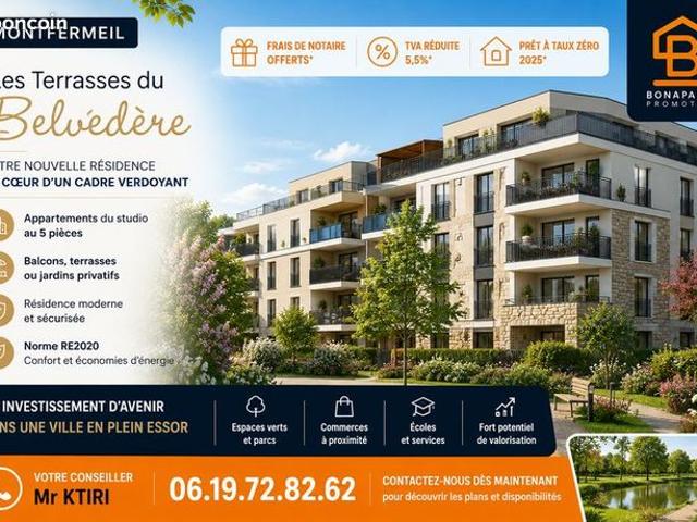 Appartement vente à Le Raincy, Montfermeil