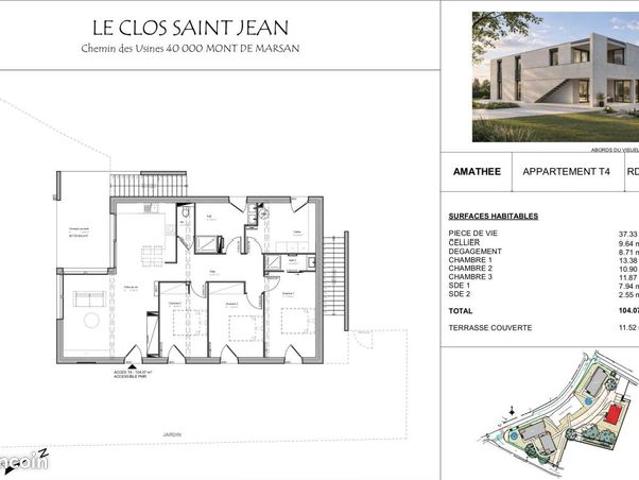 Appartement vente à Mont-de-Marsan, Landes