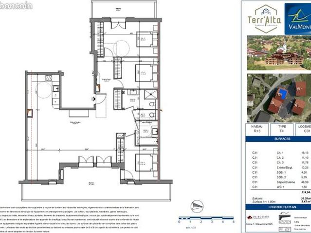 Appartement vente à Bonneville, Cordon