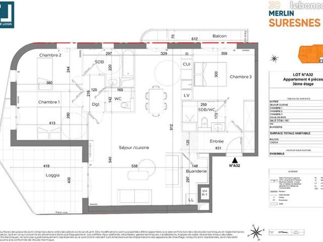 Appartement vente à Nanterre, Suresnes