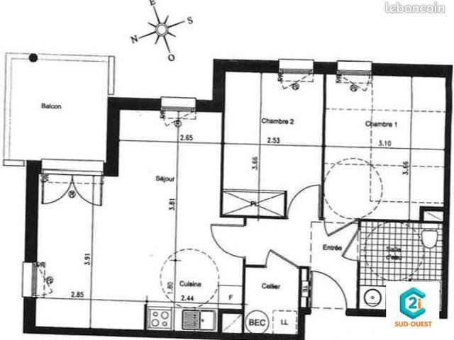 Appartement vente à Muret, Roquettes