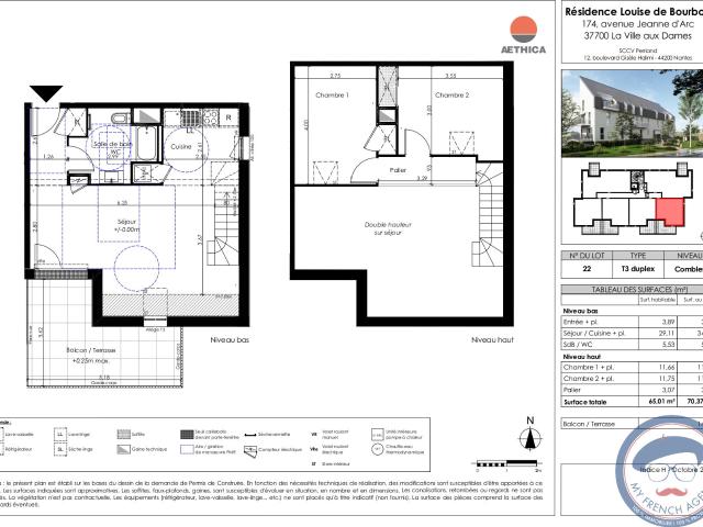 Appartement vente à Tours, La Ville-aux-dames