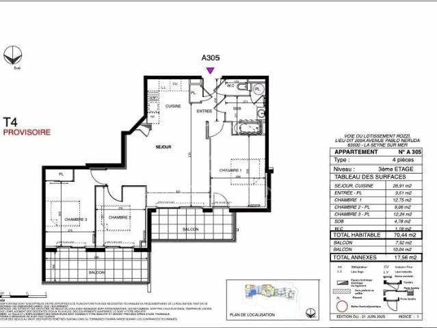 Appartement vente à Arrondissement de Toulon, La Seyne-sur-mer