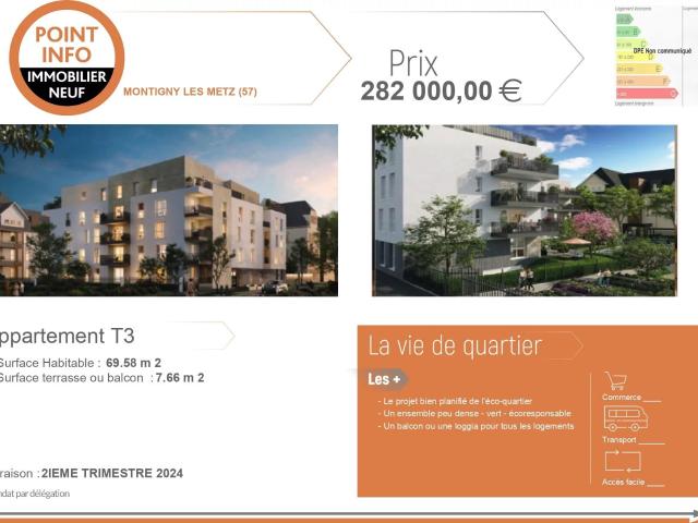 Appartement vente à Metz, Montigny-lès-metz