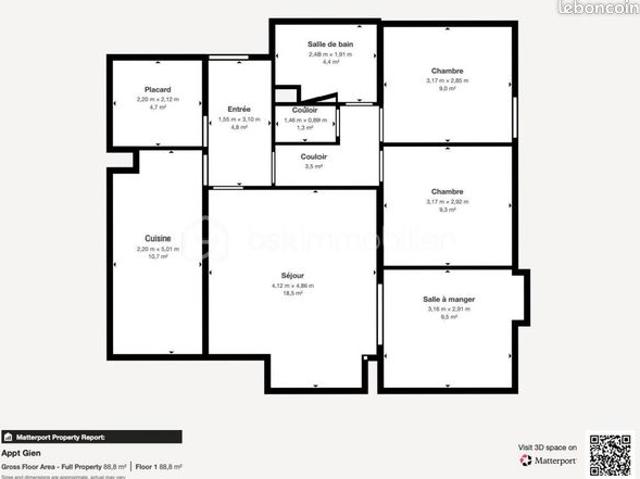 Appartement vente à Montargis, Gien