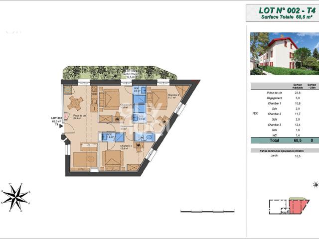 Appartement vente à Lyon, Métropole de Lyon