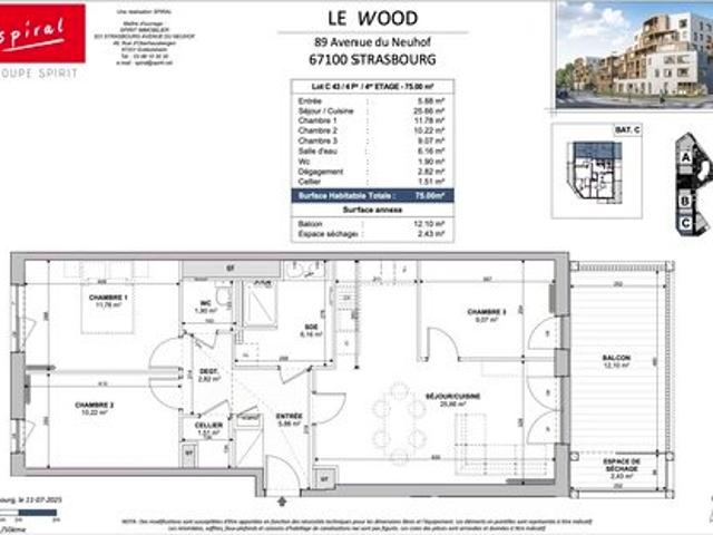 Appartement vente à Strasbourg, Hoenheim