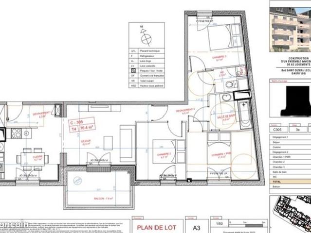 Appartement vente à Le Raincy, Gagny