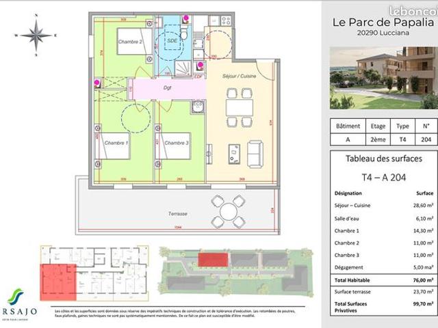 Appartement vente à Bastia, Lucciana