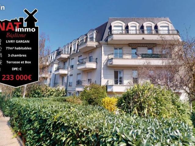Appartement vente à Le Raincy, Livry-gargan