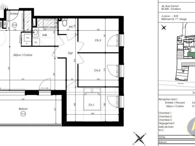 Appartement vente à Les Sables-d'Olonne, Challans
