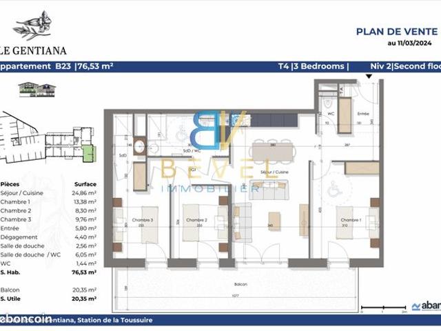 Appartement vente à Saint-Jean-de-Maurienne, Fontcouverte-la Toussuire