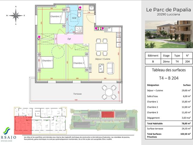 Appartement vente à Bastia, Lucciana