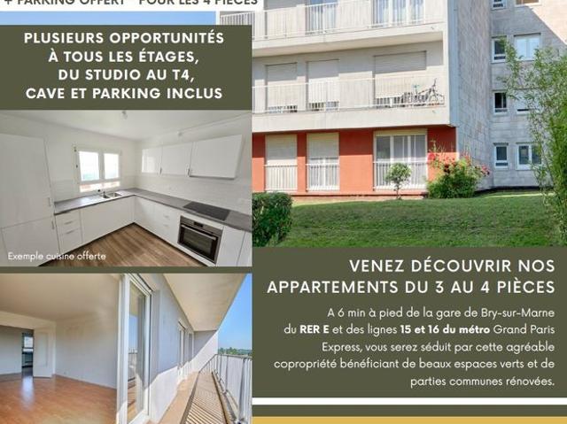 Appartement vente à Le Raincy, Noisy-le-grand