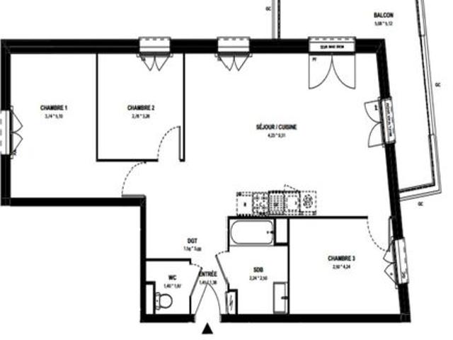 Appartement vente à Le Raincy, Dugny