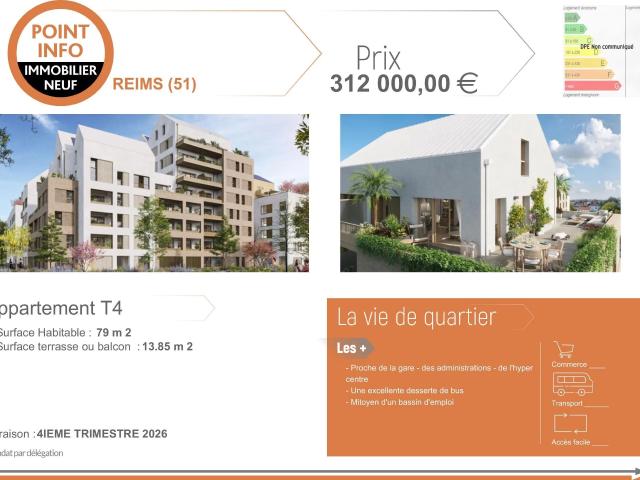 Appartement vente à Reims