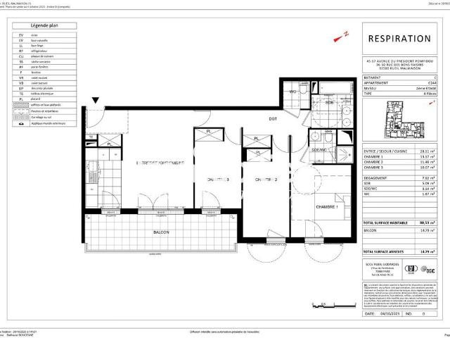 Appartement vente à Les Taratres Rueil 4, Rueil-Malmaison