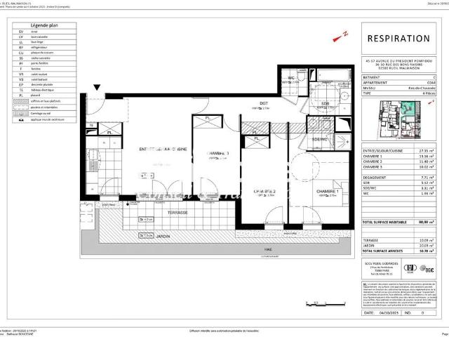 Appartement vente à Les Taratres Rueil 4, Rueil-Malmaison