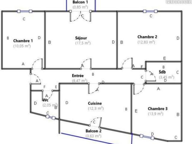 Appartement vente à Roanne