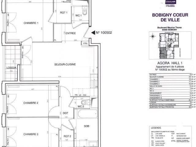 Appartement location à France métropolitaine, Bobigny