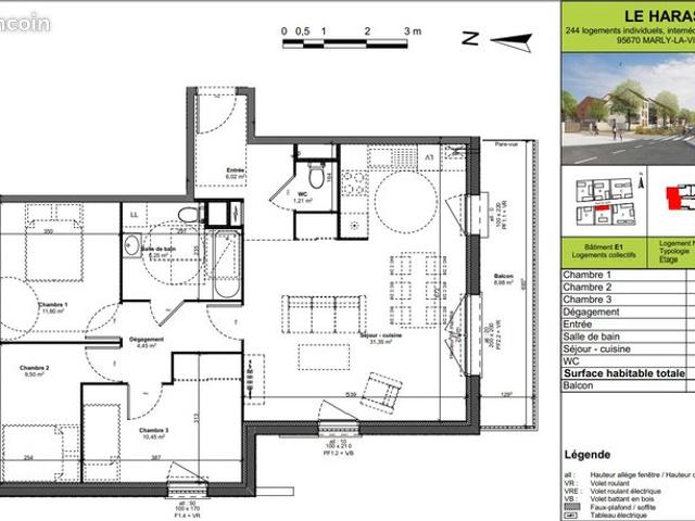 Appartement vente à Marly-la-ville