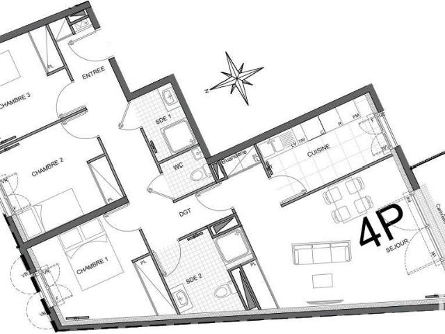 Appartement vente à Meaux, Trilport