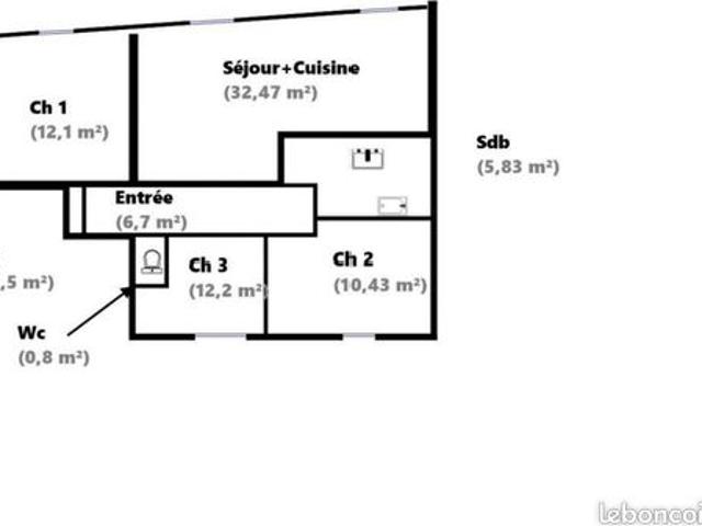 Appartement vente à Dreux, Montreuil