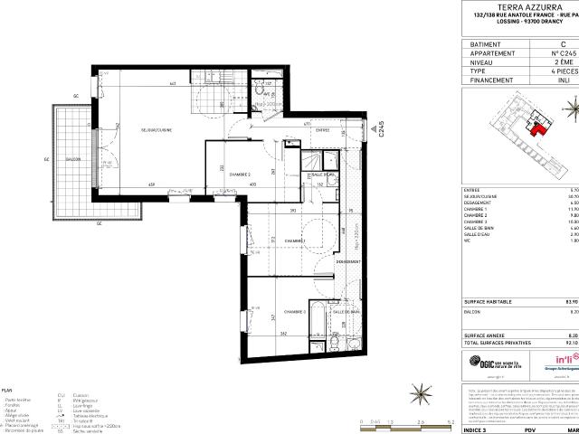 Appartement location à Drancy, Les Oiseaux
