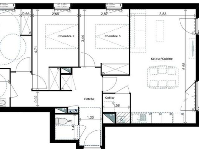 Appartement vente à Saintes, Floirac
