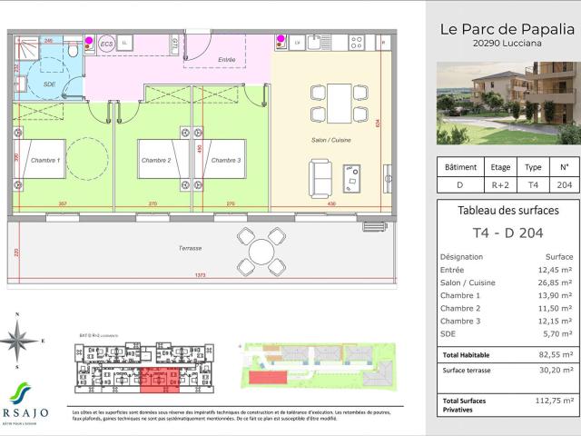 Appartement vente à Bastia, Lucciana