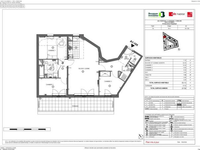 Appartement vente à Nanterre, Bois-colombes
