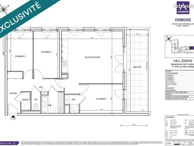 Appartement vente à Annecy